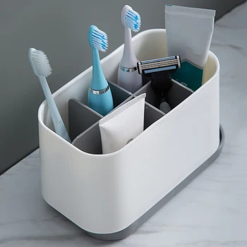 Plastic Toothbrush Toothpaste Stand Holder Toothbrush Holder Shaving Makeup Brush Storge Organizer Bathroom Accessories
Plastic Toothbrush Toothpaste Stand Holder Toothbrush Holder Shaving Makeup Brush Storge Organizer Bathroom Accessories