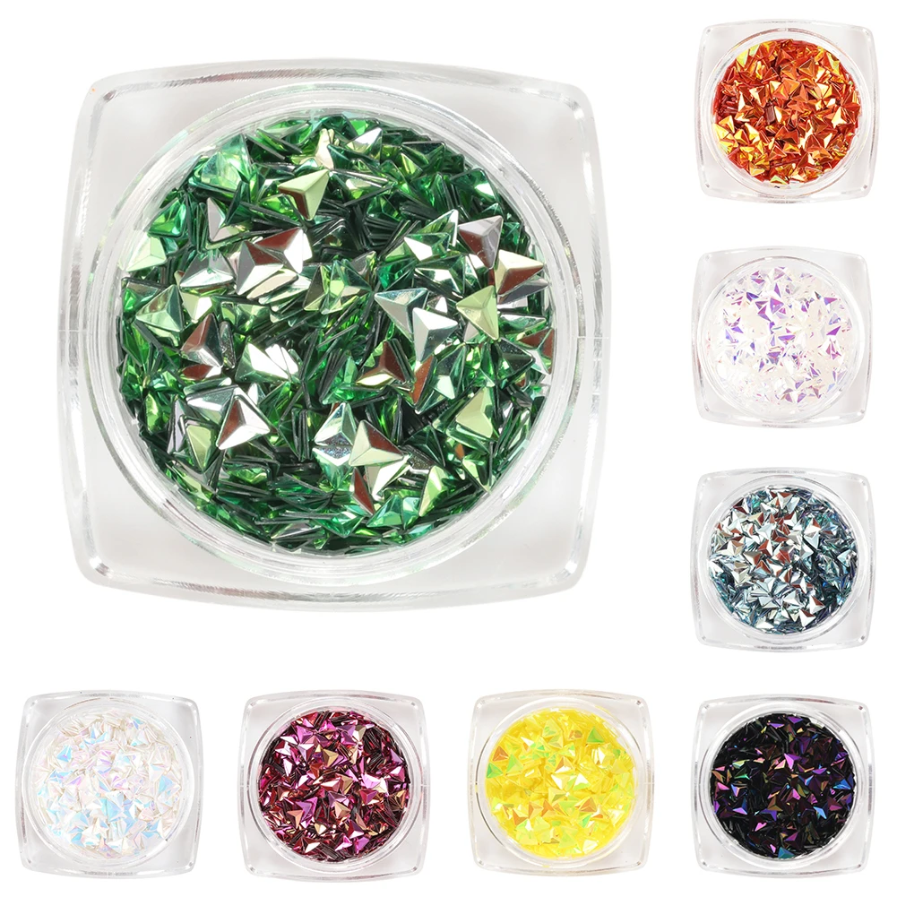NEW 1 Boxes Color Nail Art Sequins Chameleon Triangle Iridescent Nail Flakies Manicure 3D Nail Art Decoration
NEW 1 Boxes Color Nail Art Sequins Chameleon Triangle Iridescent Nail Flakies Manicure 3D Nail Art Decoration