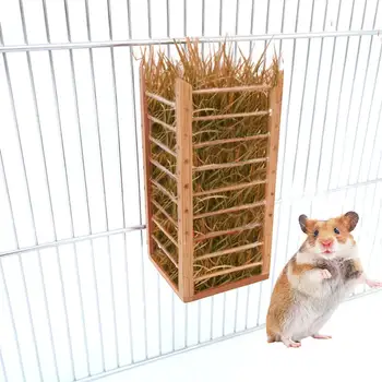 Small Animals Feeding Rabbit Hay Feeder Rack Wooden Feeding Grass Shelf For Guinea Pig Dishes Pet Accessories 6.5x6.5x14cm
Small Animals Feeding Rabbit Hay Feeder Rack Wooden Feeding Grass Shelf For Guinea Pig Dishes Pet Accessories 6.5x6.5x14cm