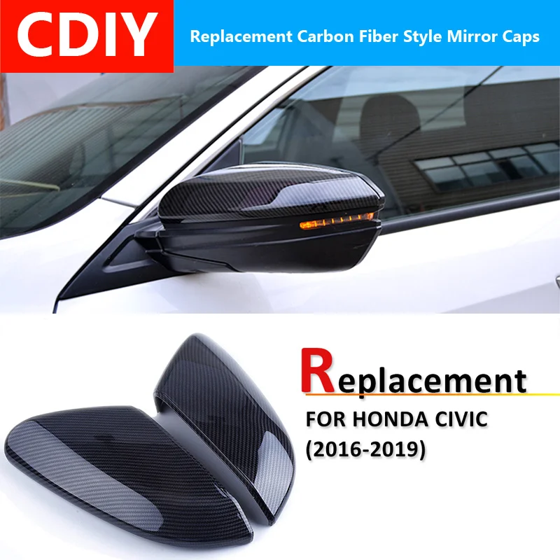Replacement Carbon Fiber Style ABS Rear View Side Door Mirror Wing Cover Rearview Caps Fit For Honda For Civic 2016 2017 2018
Replacement Carbon Fiber Style ABS Rear View Side Door Mirror Wing Cover Rearview Caps Fit For Honda For Civic 2016 2017 2018