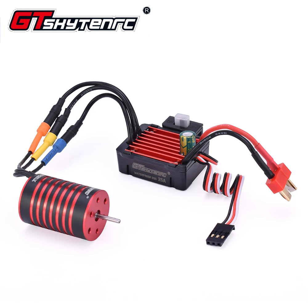 GTSKYTENRC 2435 4500KV/4800KV Brushless Motor w/ 25A Brushless ESC for 1:16 1:18 RC Buggy Drift Racing Car
GTSKYTENRC 2435 4500KV/4800KV Brushless Motor w/ 25A Brushless ESC for 1:16 1:18 RC Buggy Drift Racing Car