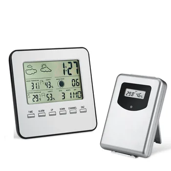 Indoor Outdoor Weather Station Temperature Humidity Meter Alarm Clock Forecast Wireless LCD Digital Thermometer Hygrometer
Indoor Outdoor Weather Station Temperature Humidity Meter Alarm Clock Forecast Wireless LCD Digital Thermometer Hygrometer