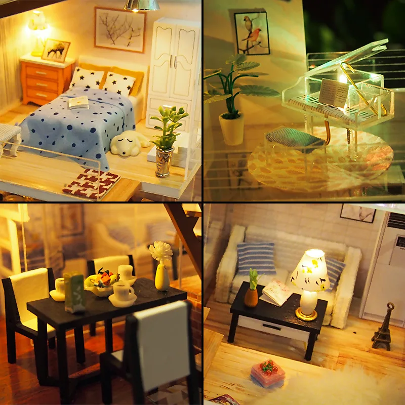 That DIY Birthday Handmade Creative Yimiyangguang Small House Wood Assembled Model Cabin Gift Send Girl'S
That DIY Birthday Handmade Creative Yimiyangguang Small House Wood Assembled Model Cabin Gift Send Girl'S