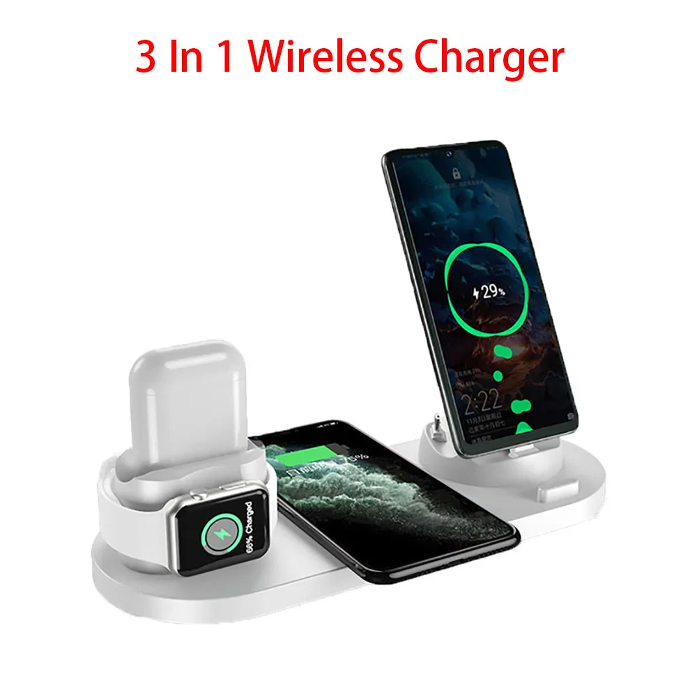 Wireless Charger with QC3.0 Fast Charging Head Headset Three in one Wireless Chargers Qi Wireless Charger Charger 10W
Wireless Charger with QC3.0 Fast Charging Head Headset Three in one Wireless Chargers Qi Wireless Charger Charger 10W