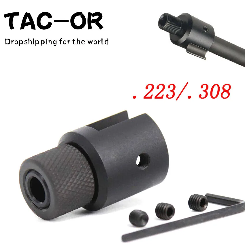 Tactical 1/2-28 5/8-24 Muzzle Brake Thread Adapter with Barrel End Thread Protector Combo for Hunting Rifle Ruger 1022 10/22
Tactical 1/2-28 5/8-24 Muzzle Brake Thread Adapter with Barrel End Thread Protector Combo for Hunting Rifle Ruger 1022 10/22
