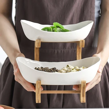1Pc Fruit Basin Fashion Lovely Cute Storage Tray for Home Kitchen Modern Double Layer Food Storage White Plate
1Pc Fruit Basin Fashion Lovely Cute Storage Tray for Home Kitchen Modern Double Layer Food Storage White Plate