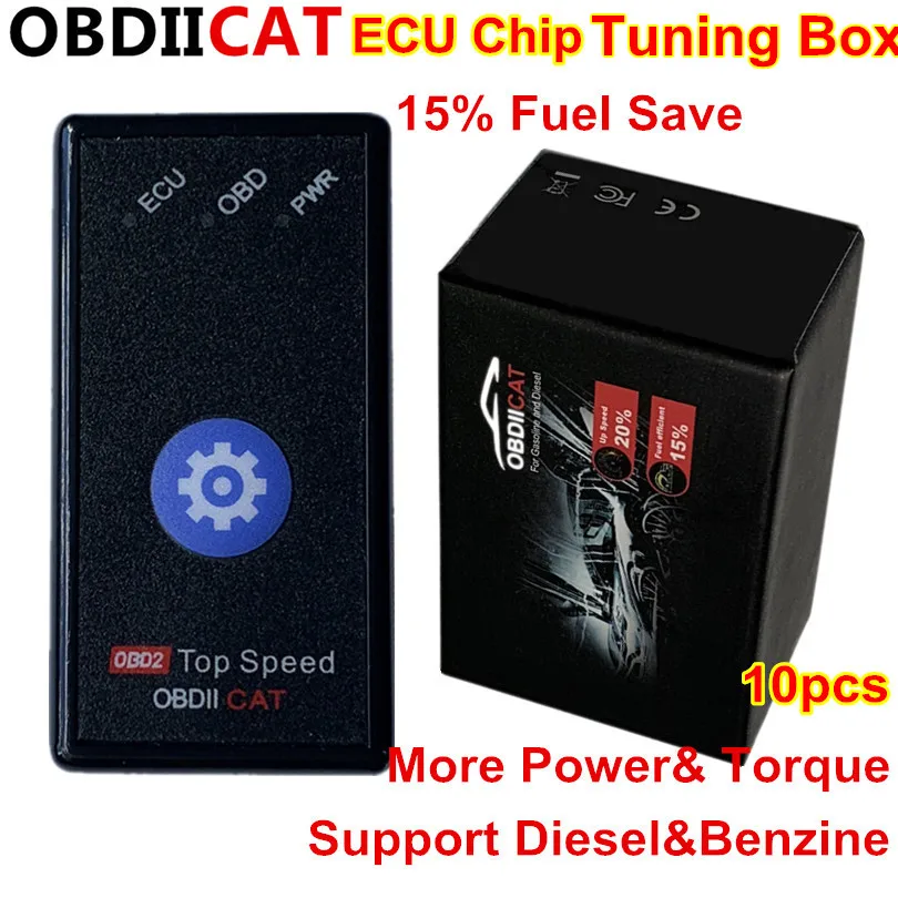 10pcs/lot OBDIICAT Super OBD2 Car ECU Chip Tuning Box Power Prog For Benzine&Diesel Cars Fuel Save As ECO OBD2 Nitro OBD2
10pcs/lot OBDIICAT Super OBD2 Car ECU Chip Tuning Box Power Prog For Benzine&Diesel Cars Fuel Save As ECO OBD2 Nitro OBD2