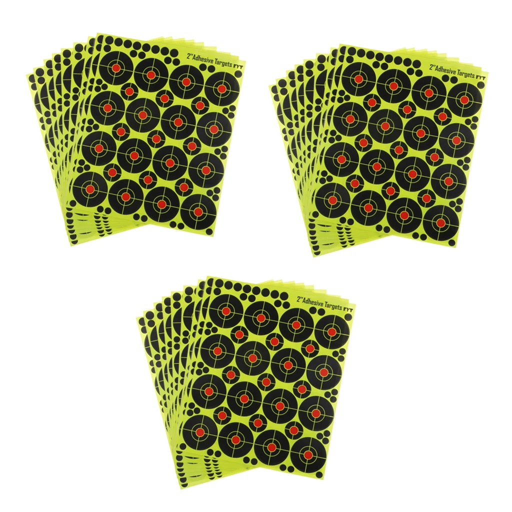480pcs Self Adhesive Stickers for Hunting 2" High Visibility Reactive Fluorescent Yellow Sticker Paper Target Shooting Training
480pcs Self Adhesive Stickers for Hunting 2" High Visibility Reactive Fluorescent Yellow Sticker Paper Target Shooting Training