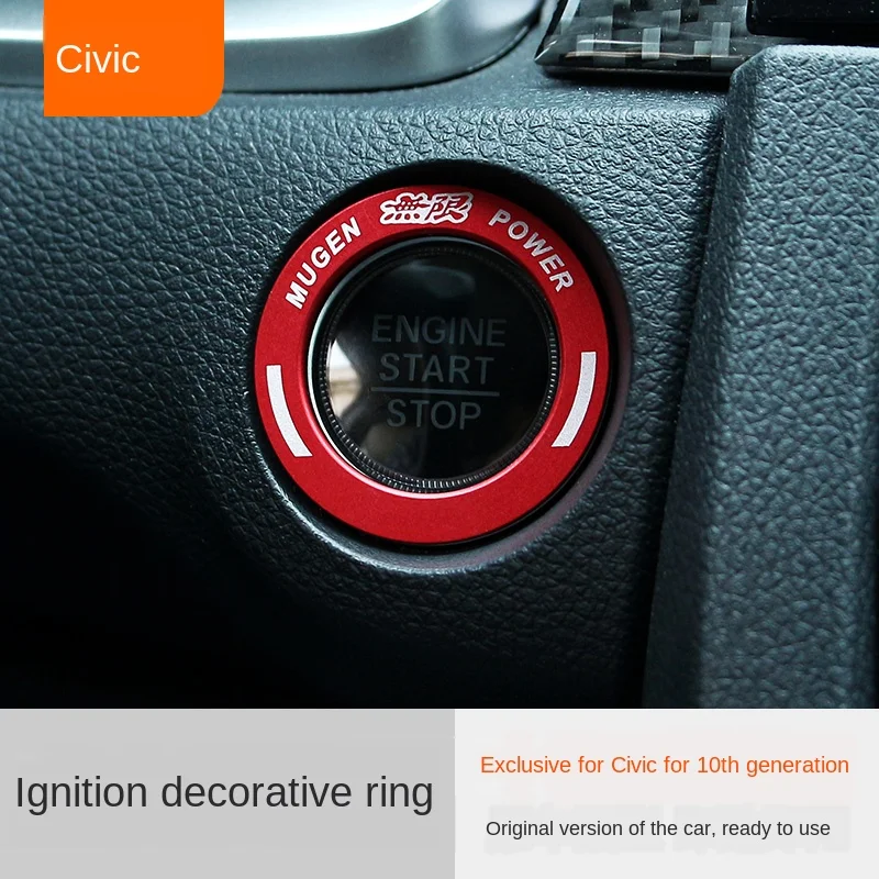 Applicable to 10 Th Generation Civic Ignition Ring One- Key Start Button Decorative Circle Civic for Interior Modification Acces
Applicable to 10 Th Generation Civic Ignition Ring One- Key Start Button Decorative Circle Civic for Interior Modification Acces