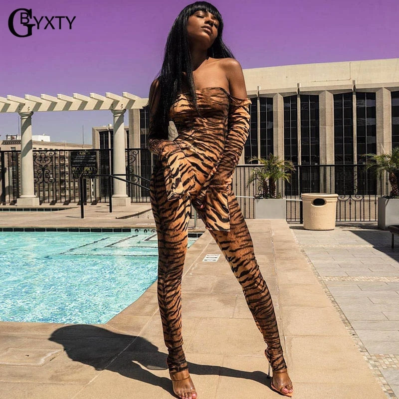 GBYXTY Sexy Off Shoulder Leopard Print Club Party Jumpsuit Women Rompers Autumn Long Sleeve Bodycon Jumpsuit Overalls ZA1657
GBYXTY Sexy Off Shoulder Leopard Print Club Party Jumpsuit Women Rompers Autumn Long Sleeve Bodycon Jumpsuit Overalls ZA1657