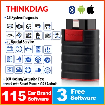Thinkcar thinkdiag Bluetooth obd2 car full system diagnostic tool obdii code reader scanner with 15 reset function pk easydiag
Thinkcar thinkdiag Bluetooth obd2 car full system diagnostic tool obdii code reader scanner with 15 reset function pk easydiag