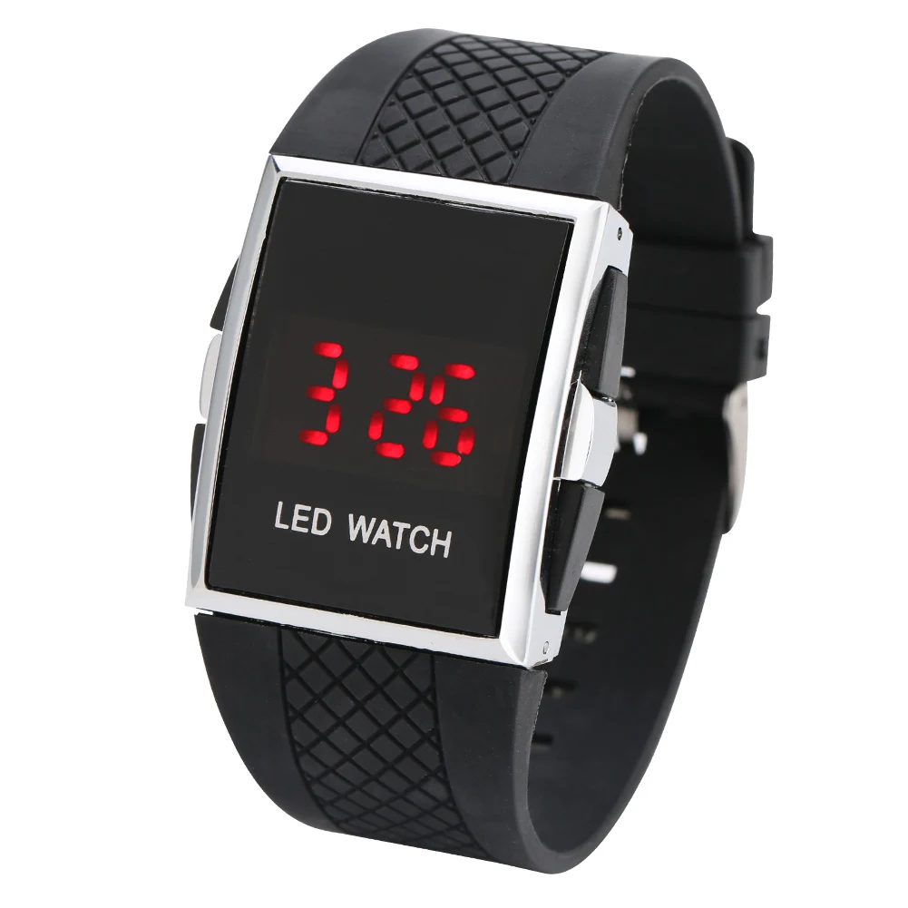 Fashion Creative Black Men LED Digital Watches Silicone Band Male Wristwatch Casual Sport Clock Man Watch Husband Gifts Relogio
Fashion Creative Black Men LED Digital Watches Silicone Band Male Wristwatch Casual Sport Clock Man Watch Husband Gifts Relogio
