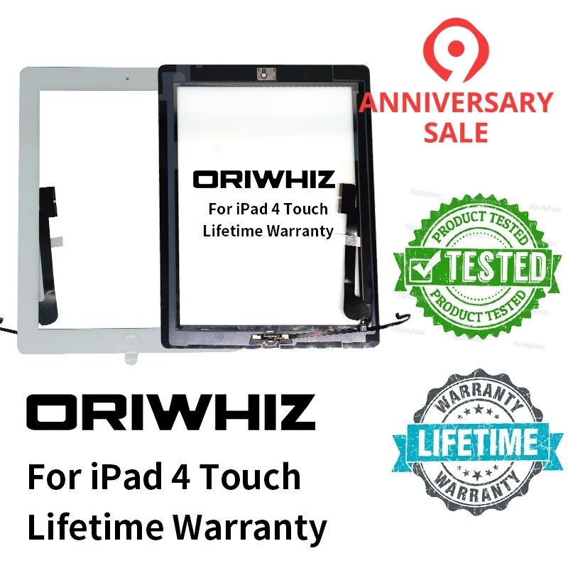 10PCS/LOT ORIWHIZ Digitizer Tablet for iPad 4 Black and White 9.7 inch Touch Screen Glass Panel Digitizer Free Gift Tool
10PCS/LOT ORIWHIZ Digitizer Tablet for iPad 4 Black and White 9.7 inch Touch Screen Glass Panel Digitizer Free Gift Tool