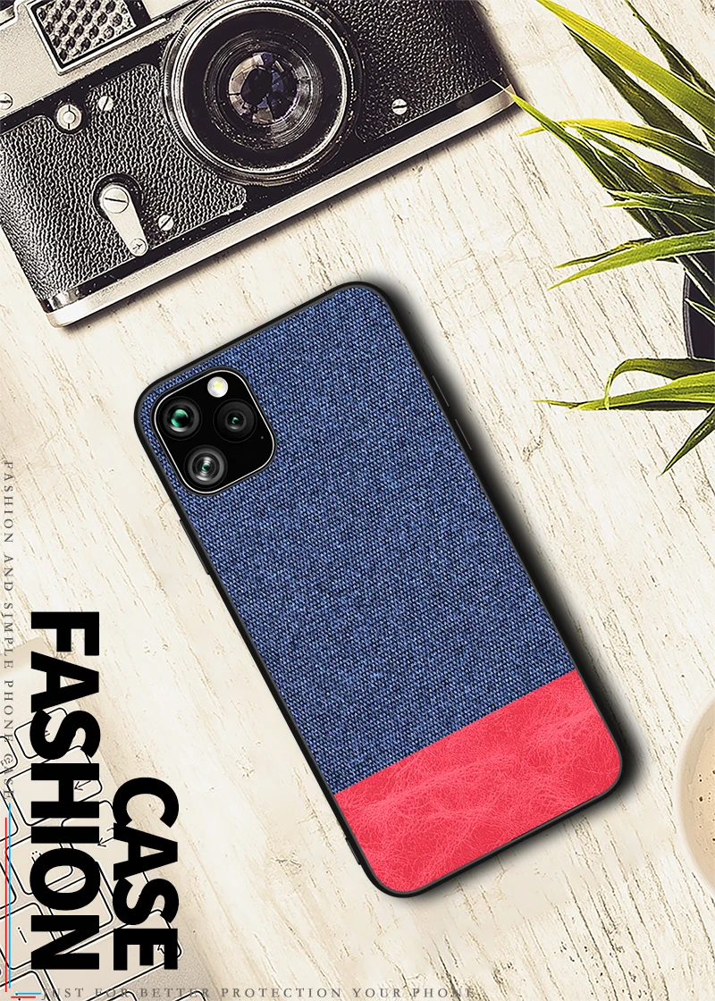 For iphone X XR XS Max 7 8 6 6s Plus Ultra Shockproof Back Cover Cloth Fabric Silicone Soft Edge Protect Case For 11 Pro Max For iphone X XR XS Max 7 8 6 6s Plus Ultra Shockproof Back Cover Cloth Fabric Silicone Soft Edge Protect Case For 11 Pro Max