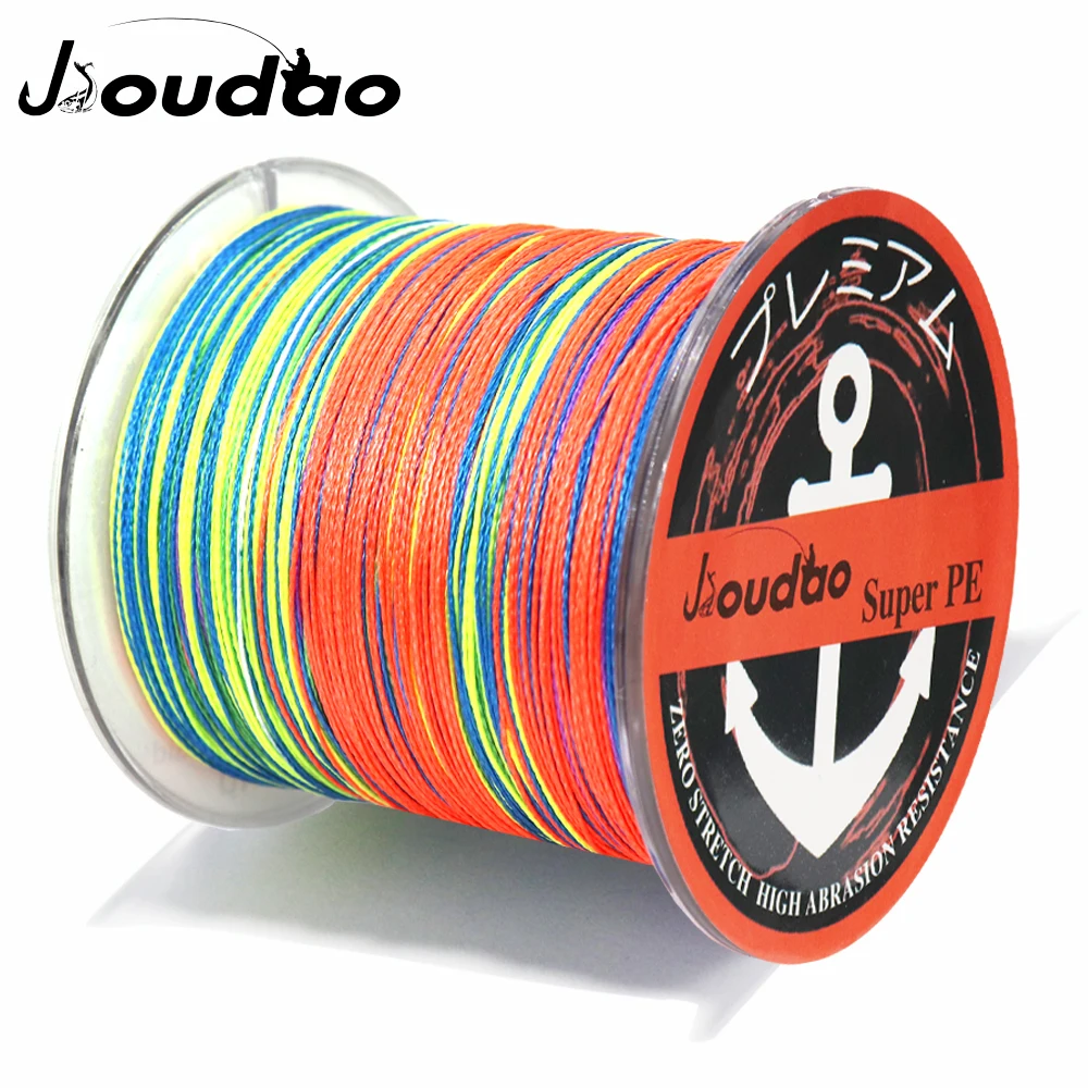 Jioudao 4 нити плетеная леска 300 м многоцветная Полиэтиленовая 10 20 30 65 85 100LB | Спорт и