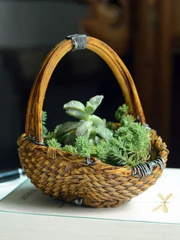 NEW MINI BASKET RESIN SUCCULENT FLOWERPOT IMITATION BAMBOO WOVEN WALL HANGING RATTAN WOVEN FLOWER FIGURINES MINIATURES ORNAMENTS
NEW MINI BASKET RESIN SUCCULENT FLOWERPOT IMITATION BAMBOO WOVEN WALL HANGING RATTAN WOVEN FLOWER FIGURINES MINIATURES ORNAMENTS