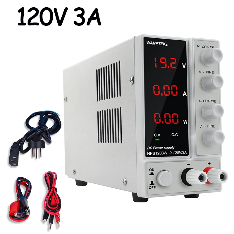 Adjustable Laboratory Power Supply Switching LCD Voltage And Current Regulator Power Supplies Bench Source Digital 0-120V 0-3A
Adjustable Laboratory Power Supply Switching LCD Voltage And Current Regulator Power Supplies Bench Source Digital 0-120V 0-3A