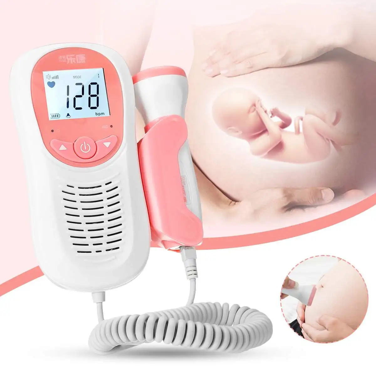SPZ Fetal Doppler Prenatal Professional Baby Heartbeat Detector Rate Heart Monitor Lightweight Home Pregnant Doppler LCD Display
SPZ Fetal Doppler Prenatal Professional Baby Heartbeat Detector Rate Heart Monitor Lightweight Home Pregnant Doppler LCD Display