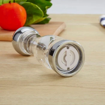 Manual Acrylic Salt and Pepper Grinder 2-Piece Set-Easy to Use and Adjustable Salt and Pepper Grinder Set, Stainless Steel Top
Manual Acrylic Salt and Pepper Grinder 2-Piece Set-Easy to Use and Adjustable Salt and Pepper Grinder Set, Stainless Steel Top