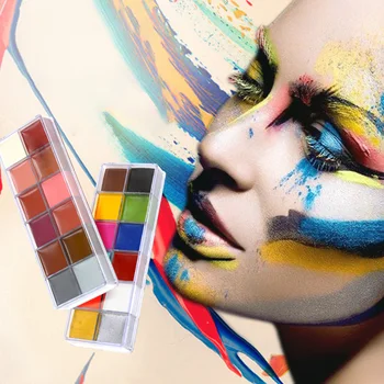 Halloween Party Non-toxic Drawing Cosplay Face Makeup Body Paint Pigment Tattoo Dressup Cosmetic Oil 12 Colors Festival Art
Halloween Party Non-toxic Drawing Cosplay Face Makeup Body Paint Pigment Tattoo Dressup Cosmetic Oil 12 Colors Festival Art