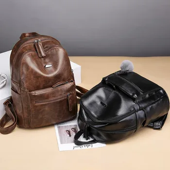 Luxury Brand Vintage Backpack Female PU Leather Brown College Anti Theft Backpack Women Travel Ladies Backpacks Woman 2019
Luxury Brand Vintage Backpack Female PU Leather Brown College Anti Theft Backpack Women Travel Ladies Backpacks Woman 2019
