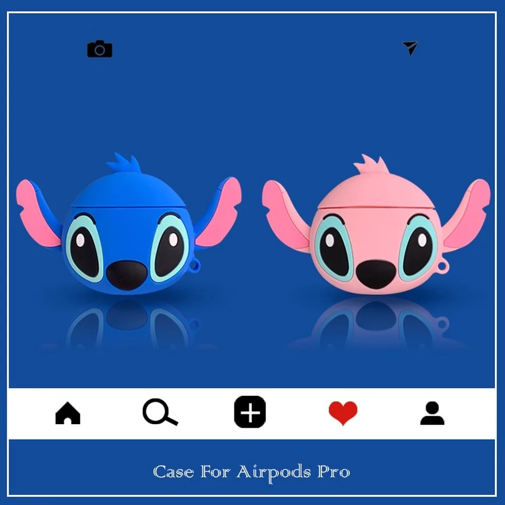 For Apple AirPods Pro Case Cute 3D Cartoon Stitch Silicone Protective Earphone Cover for Air Pod Pro 3 Generations Cover 2019
For Apple AirPods Pro Case Cute 3D Cartoon Stitch Silicone Protective Earphone Cover for Air Pod Pro 3 Generations Cover 2019