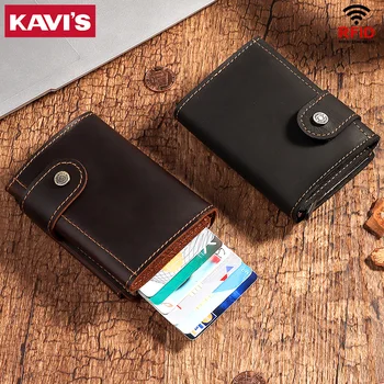 KAVIS Rfid Blocking Men Credit Card Holders Business ID Card Case Automatic Card Holder Aluminium Bank Card Wallets Coin Purse
KAVIS Rfid Blocking Men Credit Card Holders Business ID Card Case Automatic Card Holder Aluminium Bank Card Wallets Coin Purse