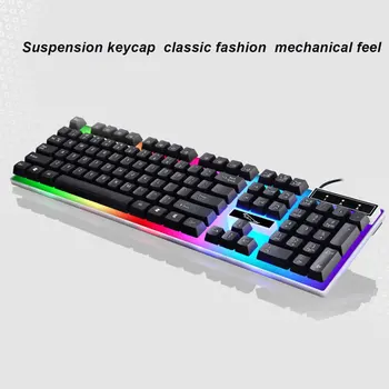 G21 USB Wired Mechanical Suspended Keyboard led Colorful Backlight Gaming Keyboard Waterproof For PC Computer Gamer
G21 USB Wired Mechanical Suspended Keyboard led Colorful Backlight Gaming Keyboard Waterproof For PC Computer Gamer