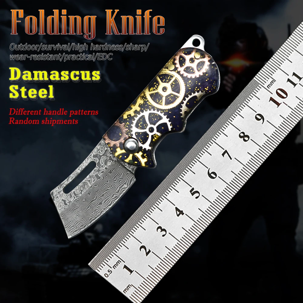 Dream Damascus Steel Mini Folding Knife Outdoor Tactical Knife Camping Hunting Lightweight Portable Edc Pocket Knife Collection
Dream Damascus Steel Mini Folding Knife Outdoor Tactical Knife Camping Hunting Lightweight Portable Edc Pocket Knife Collection