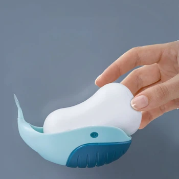 Fast Draining Rack Soap Box Wall-mounted Whale Bath Soap Dish Creative Soap Dish Soap Holder Container Bathroom Accessory
Fast Draining Rack Soap Box Wall-mounted Whale Bath Soap Dish Creative Soap Dish Soap Holder Container Bathroom Accessory
