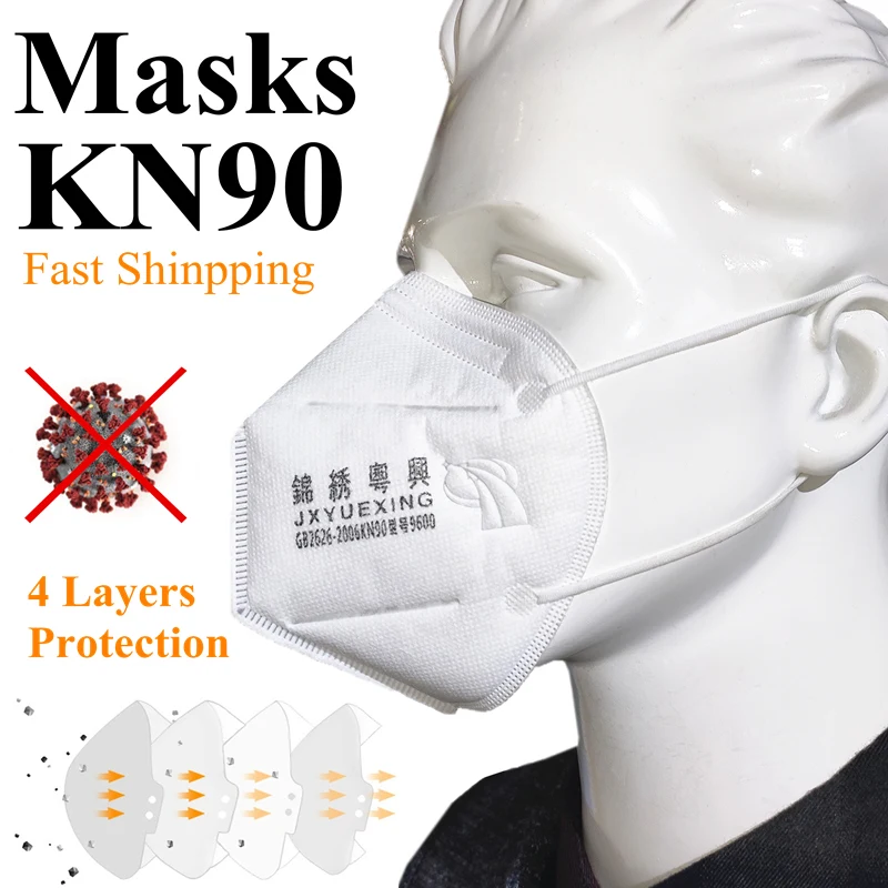 Meltblown Non-woven Face Mask KN90 Anti Coronavirus COVID-19 Filter 95 Percent PM 2.5 Proof Dust Bad Smell Bacteria Mouth Masks
Meltblown Non-woven Face Mask KN90 Anti Coronavirus COVID-19 Filter 95 Percent PM 2.5 Proof Dust Bad Smell Bacteria Mouth Masks