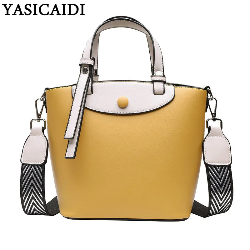 YASICAIDI PU Leather Top-Handle Ladies Hand Bags Striped Nylon Shoulder Strap Messenger Bag Casual Tote Crossbody Bag For Women
YASICAIDI PU Leather Top-Handle Ladies Hand Bags Striped Nylon Shoulder Strap Messenger Bag Casual Tote Crossbody Bag For Women