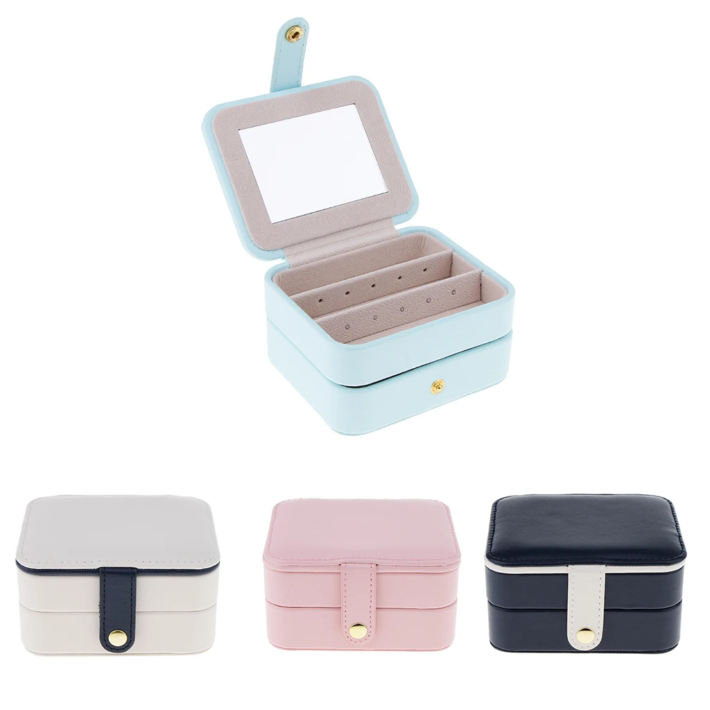 Double Layers Portable Jewelry Box Fashion Earrings Jewelry Display Cases Organizer Display Travel Storage Boxes PU Leather
Double Layers Portable Jewelry Box Fashion Earrings Jewelry Display Cases Organizer Display Travel Storage Boxes PU Leather