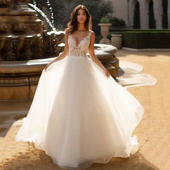 Real Fashion Bohe Wedding Dress Bridal Dress V Neck Appliques Wedding Gown Robe De Mariee Custom Made
Real Fashion Bohe Wedding Dress Bridal Dress V Neck Appliques Wedding Gown Robe De Mariee Custom Made