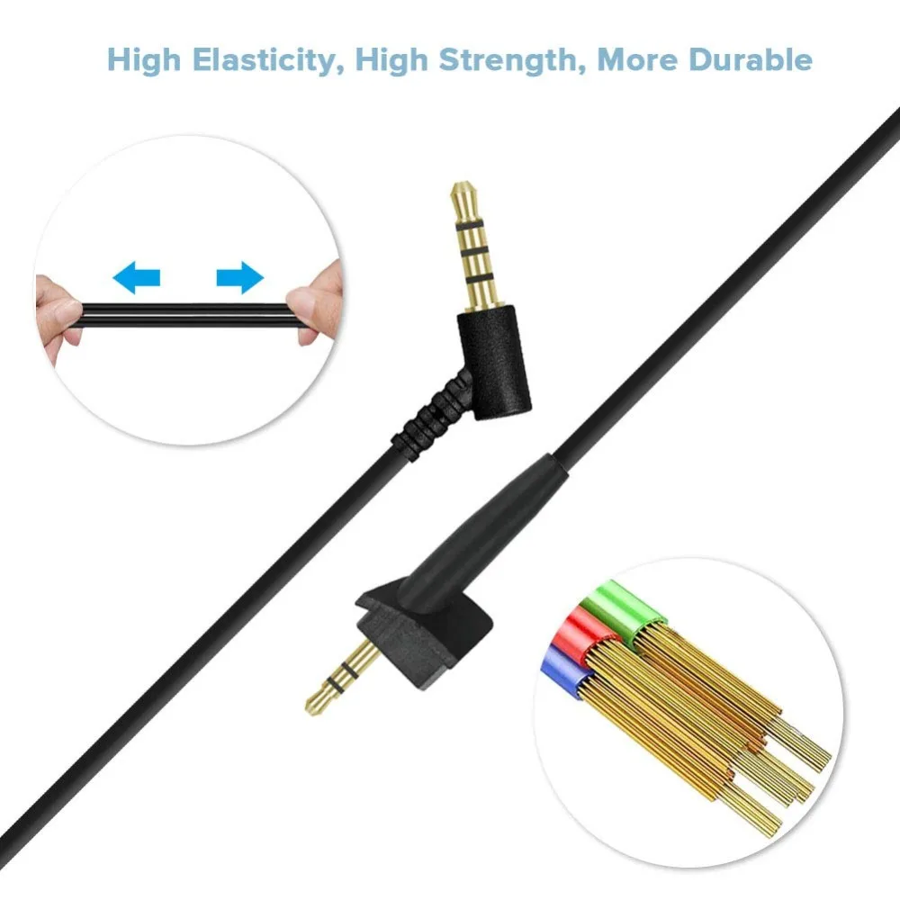 Replacement Headphone Stereo Audio Music Cable Extension Cord Wire for Bose Around Ear AE2 AE2i AE2w Headphones Replacement Headphone Stereo Audio Music Cable Extension Cord Wire for Bose Around Ear AE2 AE2i AE2w Headphones