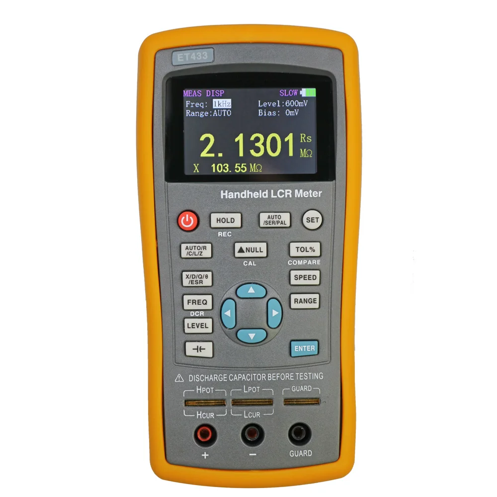 ET433 Handhel LCR Meter Multifunction USB Digital Bridge Measurement Of Resistance Capacitance Inductance Tester
ET433 Handhel LCR Meter Multifunction USB Digital Bridge Measurement Of Resistance Capacitance Inductance Tester