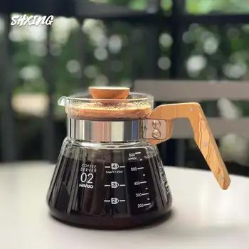 Japanese Coffee Sharing Pot Teapot with Handle Insulation 600ml / 300ml Heat-resistant Glass Handmade Coffee Pot Cafe
Japanese Coffee Sharing Pot Teapot with Handle Insulation 600ml / 300ml Heat-resistant Glass Handmade Coffee Pot Cafe