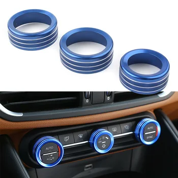 Car Central Control Air Condition Switch Knob Ring AC Decor Cover Trim 3pcs/set For Alfa Romeo Giulia Stelvio 2017-2020
Car Central Control Air Condition Switch Knob Ring AC Decor Cover Trim 3pcs/set For Alfa Romeo Giulia Stelvio 2017-2020