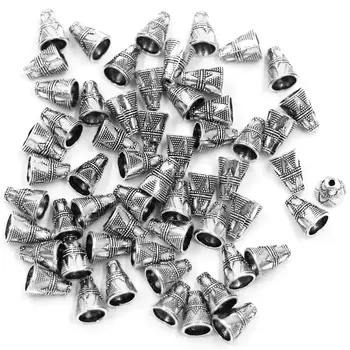 50Pcs Silver Tone Corner End Beads Caps Jewelry Diy Making Findings Charms 11x9mm
50Pcs Silver Tone Corner End Beads Caps Jewelry Diy Making Findings Charms 11x9mm