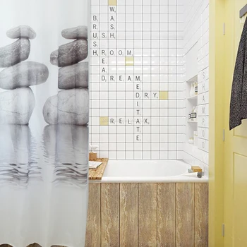 Cobble Resistant Grey Waterproof Shower Curtain with Mildew 12 Reinforced Metal Eyelets 12 Hooks and Heavy Weighted Hem 
Cobble Resistant Grey Waterproof Shower Curtain with Mildew 12 Reinforced Metal Eyelets 12 Hooks and Heavy Weighted Hem