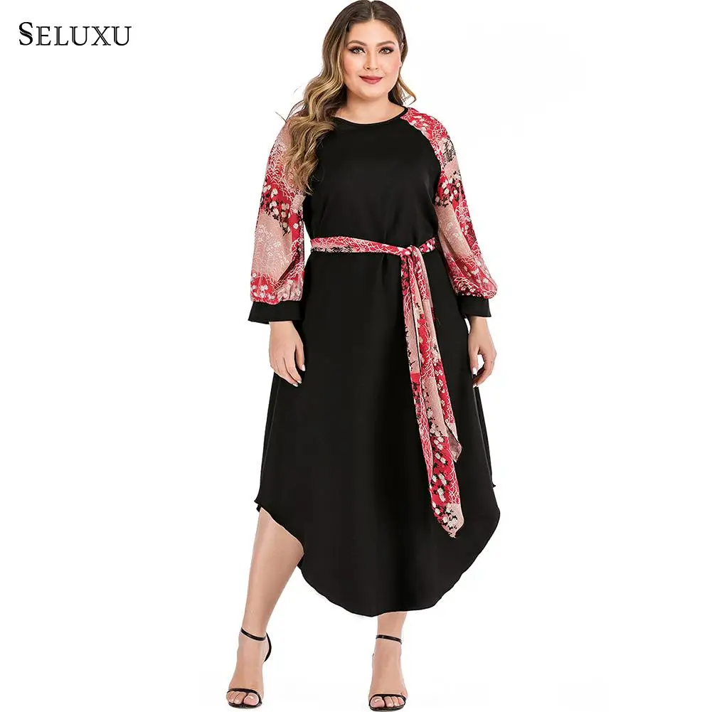 Seluxu 2019 Autumn Women Plus Size Women Dress vestido Dress Long Sleeve Patchwork vestidos Dress Women Large Size Elegant Dress
Seluxu 2019 Autumn Women Plus Size Women Dress vestido Dress Long Sleeve Patchwork vestidos Dress Women Large Size Elegant Dress