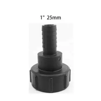 

1pc Plastic 1000L IBC 12mm 25mm 38mm 50mm Water Tank Black Garden Hose Adapter Fitting Tool New Arrivals