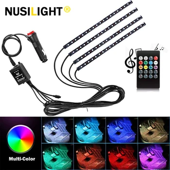 72 LED Car Ambient Light 12V Foot Lamp USB Wireless Remote Music Control Multiple Modes Automotive Interior Decorative Lights
72 LED Car Ambient Light 12V Foot Lamp USB Wireless Remote Music Control Multiple Modes Automotive Interior Decorative Lights
