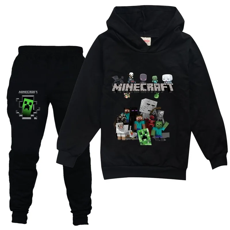 2021 Minecrafters Teens suits Spring Fall Child Sets Long Hooded Suits 65% Cotton 100-170cm Sweatshirt Elastic Waist Casual Pant
2021 Minecrafters Teens suits Spring Fall Child Sets Long Hooded Suits 65% Cotton 100-170cm Sweatshirt Elastic Waist Casual Pant