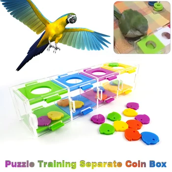 1pc Parrots Coin Box Toy Color Coin Box Training Playing Toys Parakeet Cockatiel Bird Accessories
1pc Parrots Coin Box Toy Color Coin Box Training Playing Toys Parakeet Cockatiel Bird Accessories