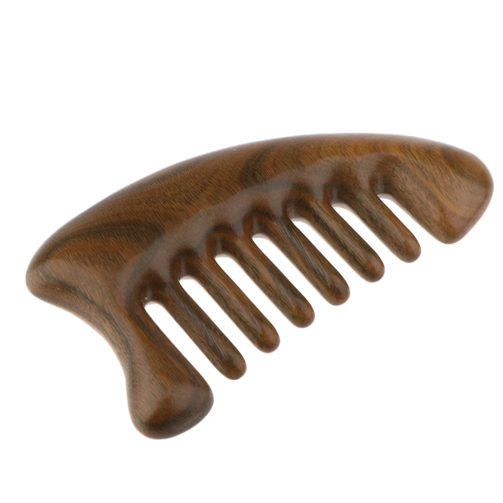 Seamless Handmade Anti-Static Wide Teeth Natural Green Sandalwood Massage Detangling Hair Comb Pocket Size for Travel Seamless Handmade Anti-Static Wide Teeth Natural Green Sandalwood Massage Detangling Hair Comb Pocket Size for Travel