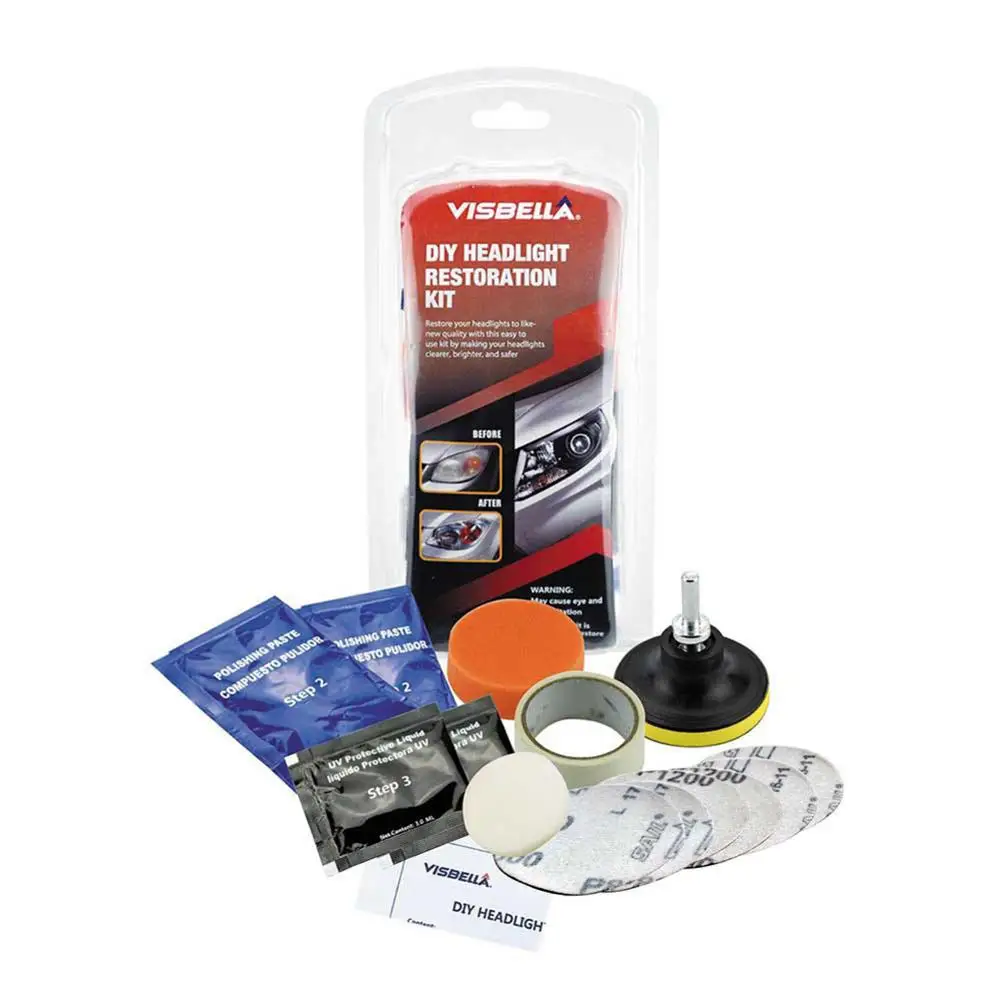 Multipurpose Headlight Lens Repair Kit with Drill Pin DIY for Auto Motorcycle Improving Visibility And Security Wholesale CSV
Multipurpose Headlight Lens Repair Kit with Drill Pin DIY for Auto Motorcycle Improving Visibility And Security Wholesale CSV
