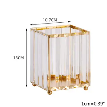 Crystal Makeup Organizer Metal Storage Box Makeup Brush Holder Cosmetic Holder P0RF
Crystal Makeup Organizer Metal Storage Box Makeup Brush Holder Cosmetic Holder P0RF