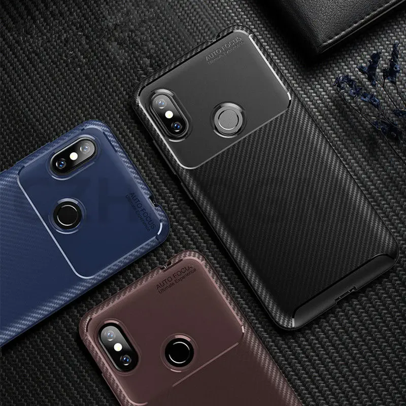 10 шт./лот Тонкий углеродного волокна чехол для телефона Xiaomi 9T 9 9SE 8 Lite 6X Redmi K20 Note 7 6