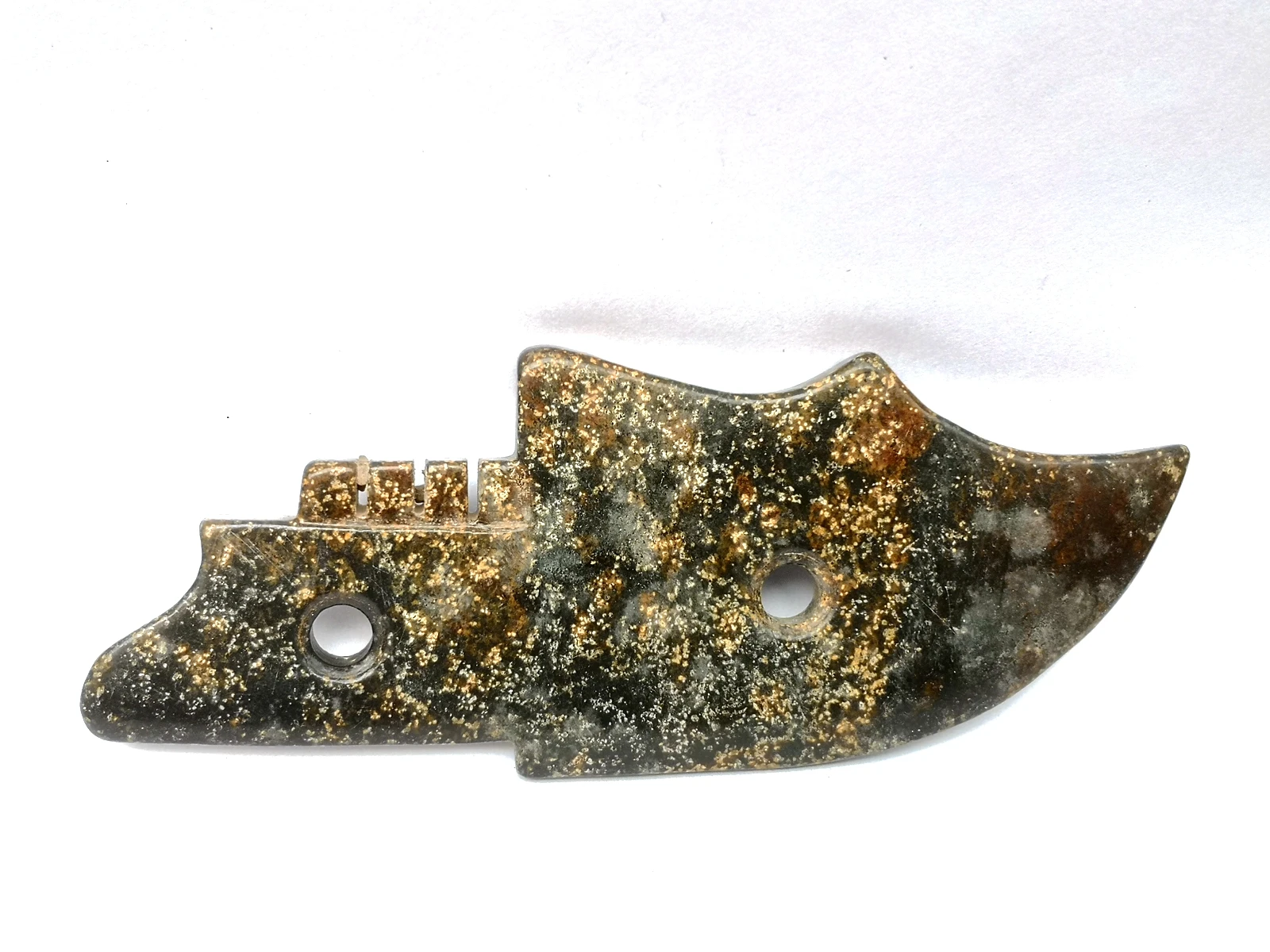 YIZHU культиватор художественная коллекция старой китайской хуншанской культуры черный магнит нефрит резьба нож кулон 
YIZHU культиватор художественная коллекция старой китайской хуншанской культуры черный магнит нефрит резьба нож кулон